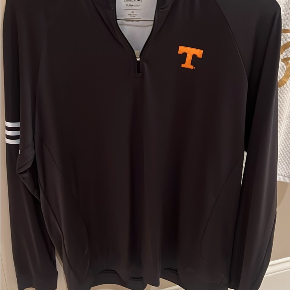 Adidas Black Pullover with Orange Logo